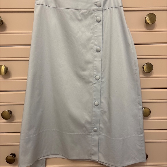 Club Monaco crisp cotton A-line skirt size 2 - Picture 2 of 4